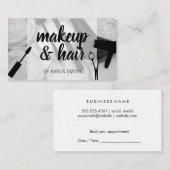 Carte De Rendez-vous Maquillage et cheveux (Devant / Derrière)