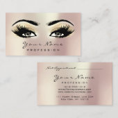 Carte de rendez-vous Maquillage Eyebrow Eyes Lashe (Devant / Derrière)