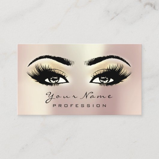 Carte de rendez-vous Maquillage Eyebrow Eyes Lashe (Devant)