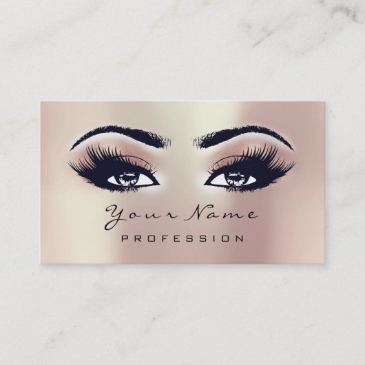 Carte de rendez-vous Maquillage Eyebrow Eyes Lashe (Devant)