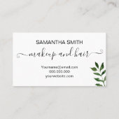 Carte De Rendez-vous Maquillage minimaliste (Dos)