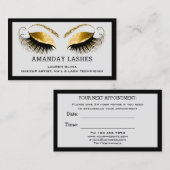 Carte de rendez-vous maquillage professionnel Gris (Devant / Derrière)