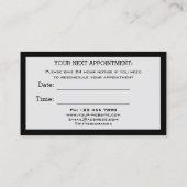 Carte de rendez-vous maquillage professionnel Gris (Dos)