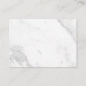 Carte De Rendez-vous Marbre Blanc (Devant)