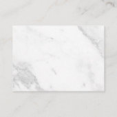 Carte De Rendez-vous Marbre Blanc (Dos)