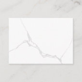 Carte De Rendez-vous Marbre Blanc (Devant)