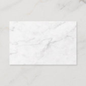 Carte De Rendez-vous Marbre Blanc (Dos)