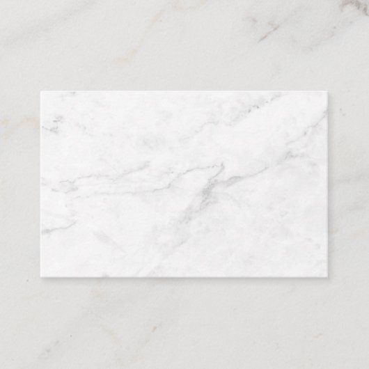 Carte De Rendez-vous Marbre Blanc (Devant)