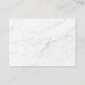 Carte De Rendez-vous Marbre Blanc (Dos)