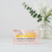Carte De Rendez-vous Marbre rose | Comb (Debout devant)