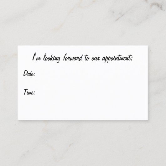 Carte De Rendez-vous Marketing des petites entreprises Flux jaunes (Dos)