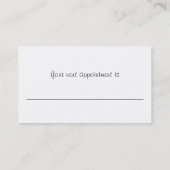 Carte De Rendez-vous Massage en pierre chaude (Dos)