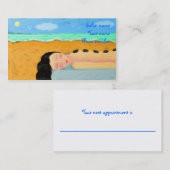 Carte De Rendez-vous Massage en pierre chaude (Devant / Derrière)