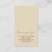 Carte De Rendez-vous Massage pieds acupression physiothérapie Rendez-vo (Dos)