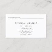 Carte De Rendez-vous Massage Spa Wellness Custom Logo Lotus (Dos)