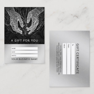 Carte De Rendez-vous Massage Thérapie Guérison Mains Énergie Spa Bien-ê