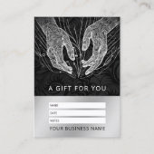 Carte De Rendez-vous Massage Thérapie Guérison Mains Énergie Spa Bien-ê (Devant)