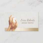 Carte De Rendez-vous Massage Thérapie Healing Hands Spa Nomination (Devant)