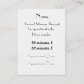 Carte De Rendez-vous Massage Therapis… (Dos)