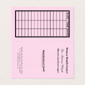 Carte de rendez-vous médecin obstétricien-gynécolo (Extérieur déplié)