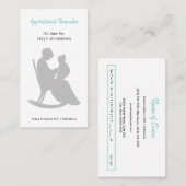 Carte De Rendez-vous Médecin pédiatrique Mère Rocking Bébé Vaccination (Devant / Derrière)