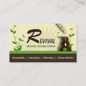 Carte De Rendez-vous Médecine alternative Homéopathie Bouteille et drop (Devant)