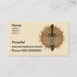 Carte De Rendez-vous Médecine interne Caduceus