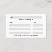 Carte De Rendez-vous Médicale 3D Silver Caduceus Croix Rouge (Dos)