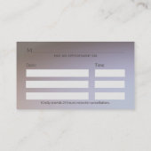 Carte De Rendez-vous Médicale Elegant Gold Caduceus ailes blanches (Dos)