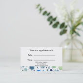 Carte de rendez-vous médicaux points d'aquarelle (Debout devant)