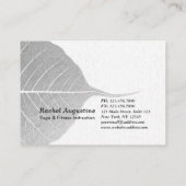 Carte De Rendez-vous Méditation Yoga Instructeur Lotus Pose Brush Strok (Dos)