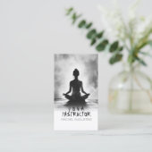 Carte De Rendez-vous Méditation Yoga Instructeur Lotus Pose Peinture à  (Debout devant)