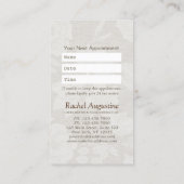 Carte De Rendez-vous Méditation YOGA Instructeur Nomination Bodhi Leaf (Dos)