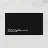 Carte De Rendez-vous Méditation | Yoga Pose Logo (Dos)