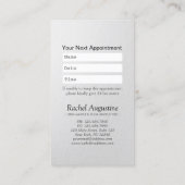 Carte De Rendez-vous Méditation Yoga Reiki Instructeur Nomination Lotus (Dos)