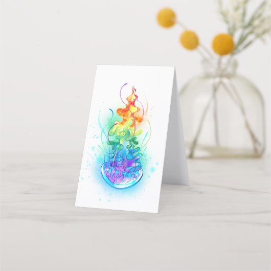 Carte De Rendez-vous Méduse arc-en-ciel (Devant)