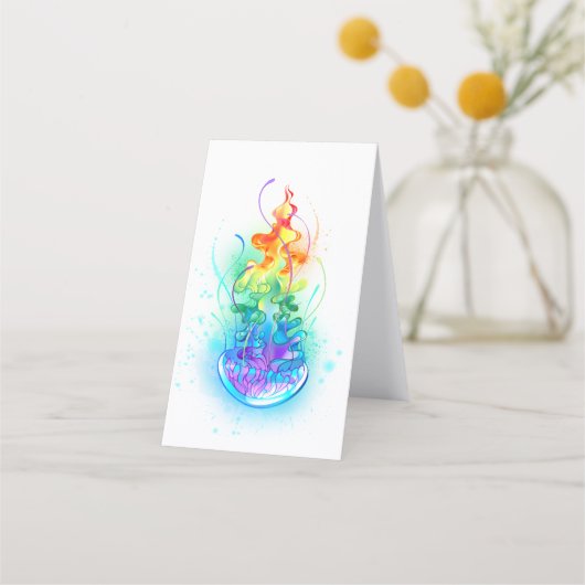 Carte De Rendez-vous Méduse arc-en-ciel (Dos)