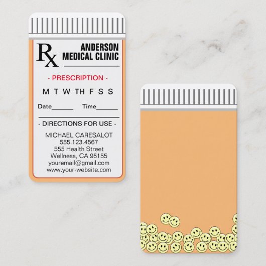 Carte de rendez-vous mémorable amusant (Devant / Derrière)