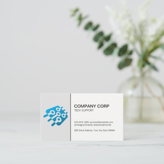 Carte De Rendez-vous Micropuce | Tech (Debout devant)