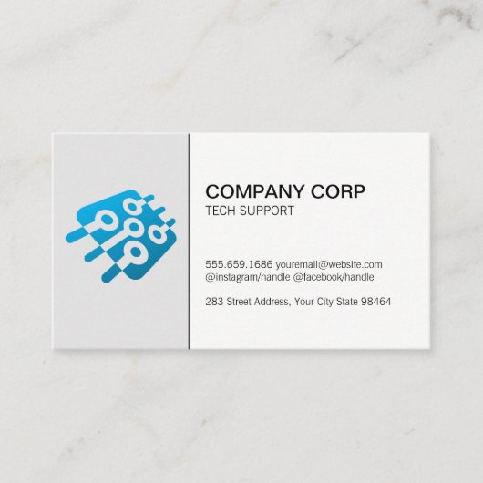 Carte De Rendez-vous Micropuce | Tech (Devant)