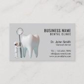 Carte De Rendez-vous Mini dentiste et dentiste dentaire légère (Devant)