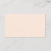 Carte de rendez-vous minimale de base en vert rose (Dos)