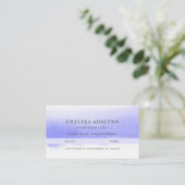 Carte de rendez-vous minimale Ombre Purple Waterco (Debout devant)