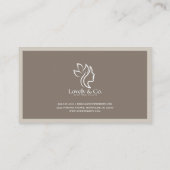 Carte De Rendez-vous Minimalist Neutral Beige Beauty Appointment Card (Dos)