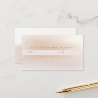 Carte de rendez-vous minimaliste beige