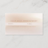 Carte de rendez-vous minimaliste beige (Devant)