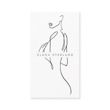Carte de rendez-vous minimaliste pour femme