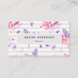 Carte de rendez-vous minimaliste Rose blanc