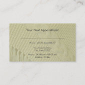 Carte De Rendez-vous Modèle de nomination élégant (Dos)