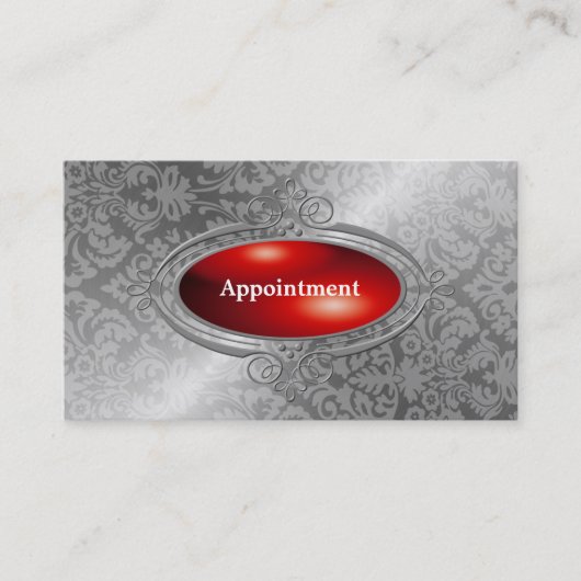 Carte De Rendez-vous Modèle de nomination élégant (Devant)